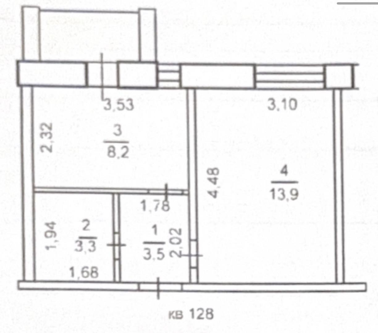 1-комнатная 28.9 м2 в ЖК undefined корпус null этаж 5