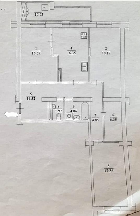 3-комнатная 103.4 м2 в ЖК undefined корпус null этаж 7