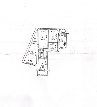 4-комнатная 87 м2 в ЖК undefined корпус null этаж 8