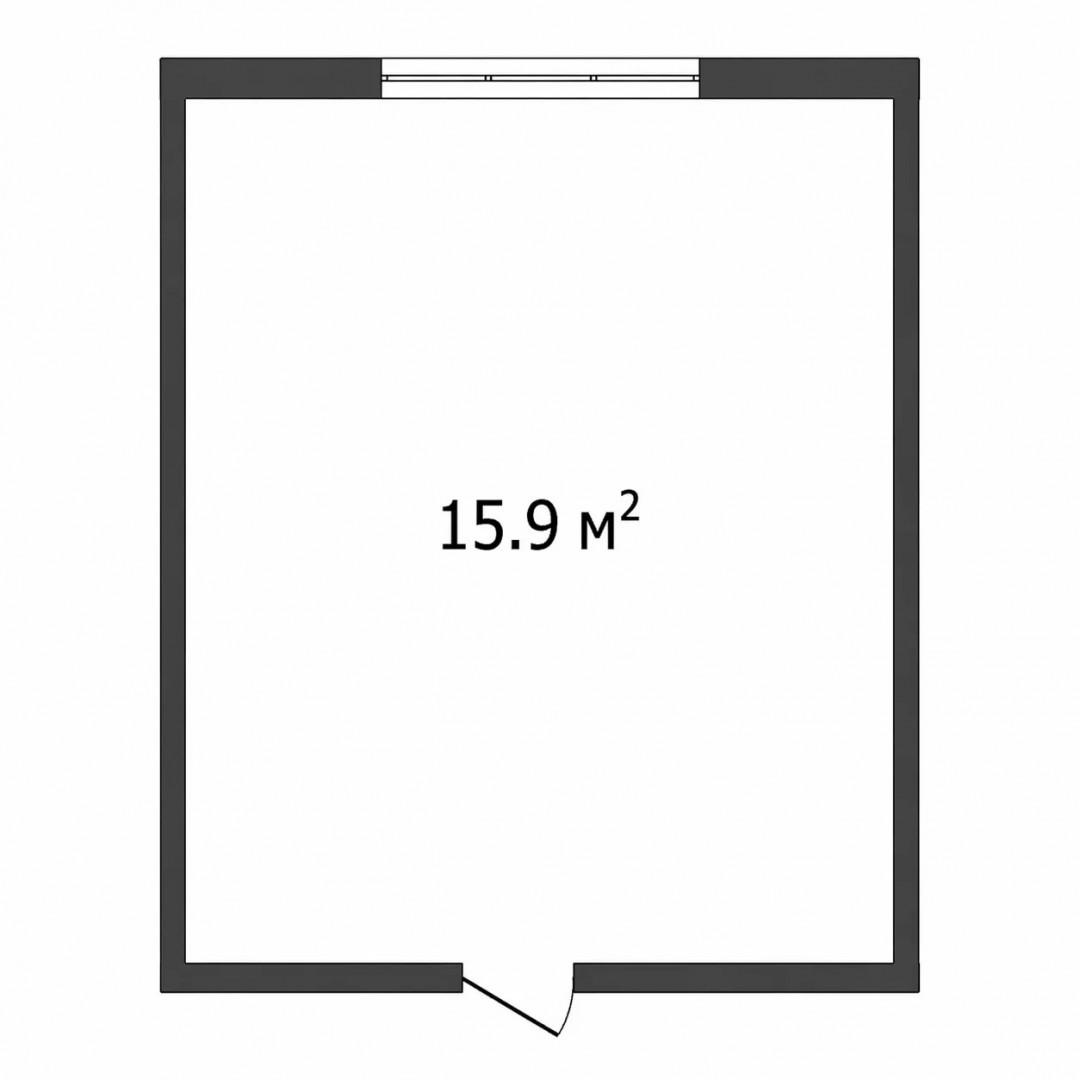 Студия 15.9 м2 в ЖК undefined корпус null этаж 9