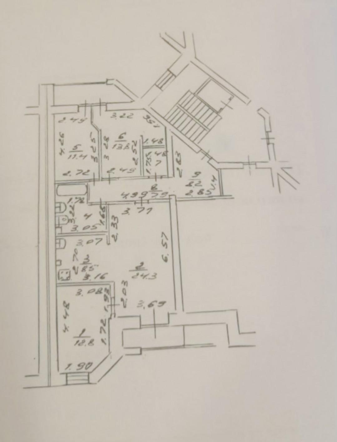 4-комнатная 97.3 м2 в ЖК undefined корпус null этаж 5