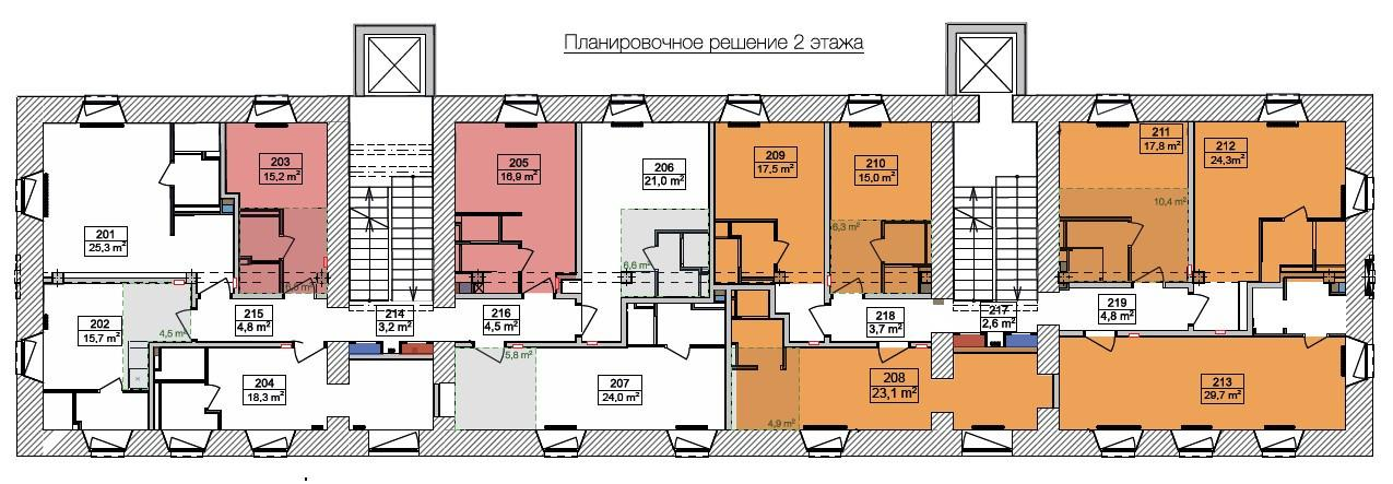 Студия 17.5 м2 в ЖК undefined корпус null этаж 2