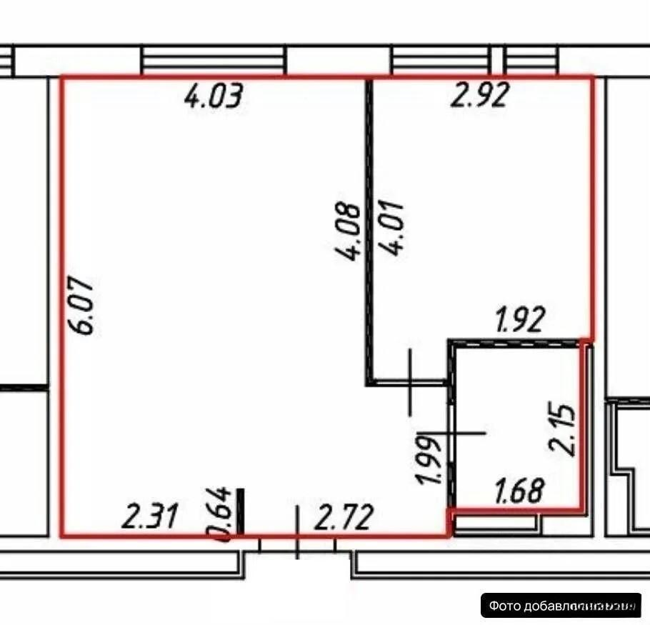 1-комнатная 40.8 м2 в ЖК undefined корпус null этаж 8