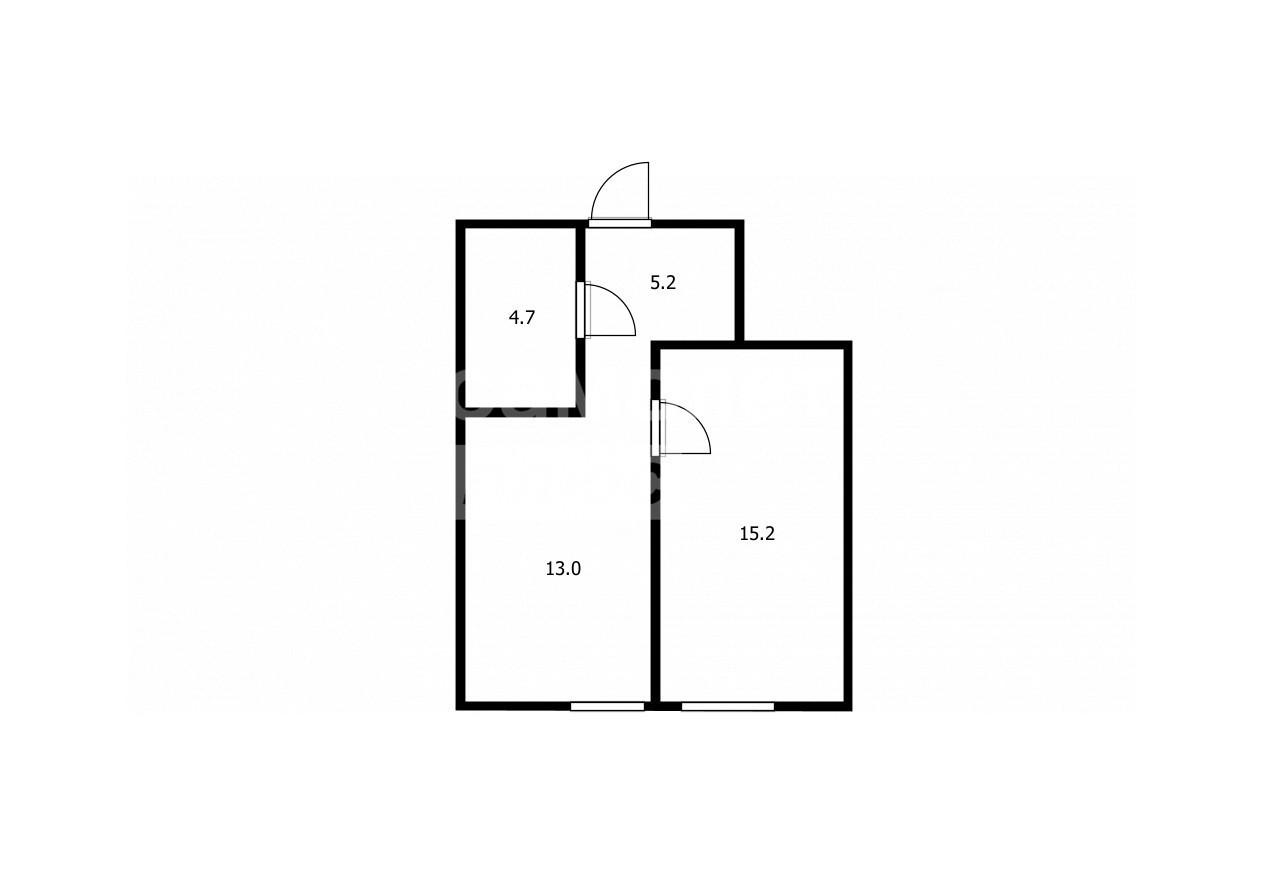 2-комнатная 38.1 м2 в ЖК undefined корпус null этаж 1