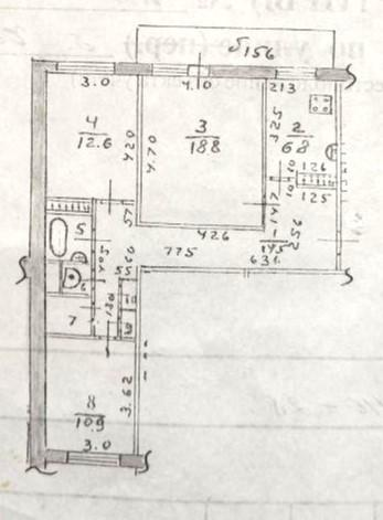 3-комнатная 73.6 м2 в ЖК undefined корпус null этаж 7