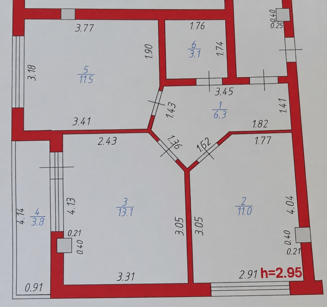 2-комнатная 48.8 м2 в ЖК undefined корпус null этаж 2
