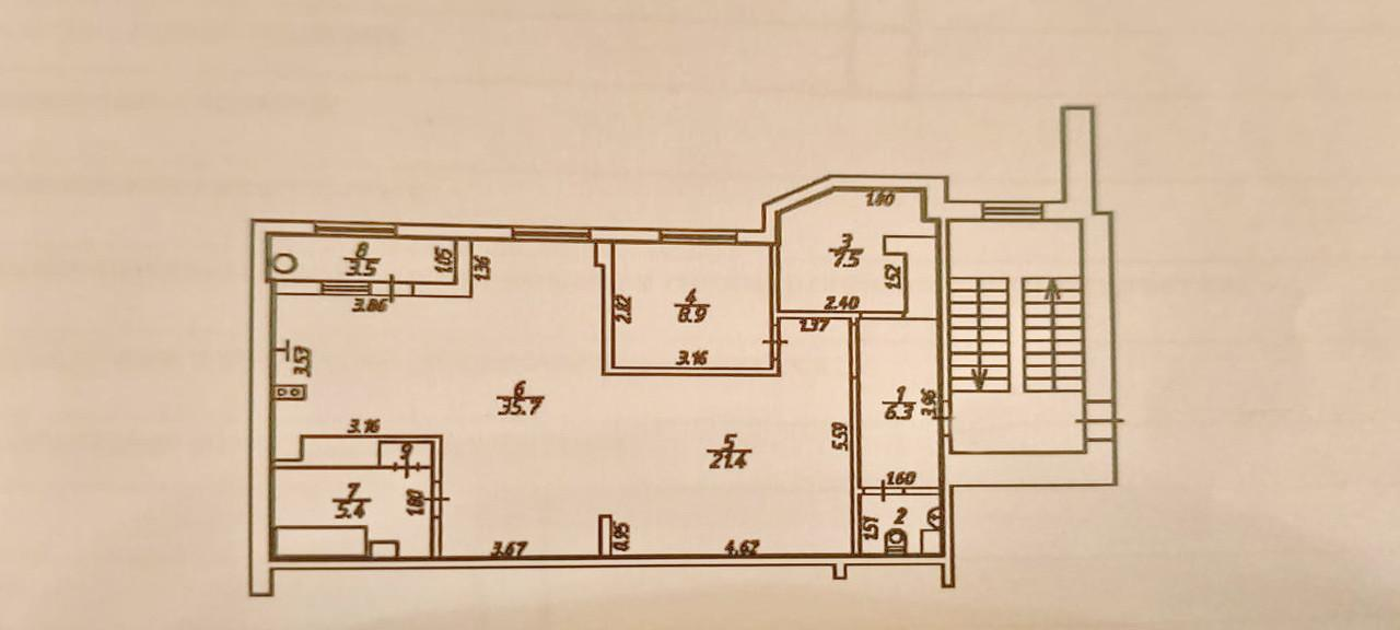 2-комнатная 91.5 м2 в ЖК undefined корпус null этаж 10
