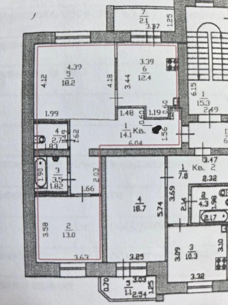 2-комнатная 69 м2 в ЖК undefined корпус null этаж 2
