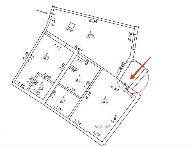 3-комнатная 92 м2 в ЖК undefined корпус null этаж 2