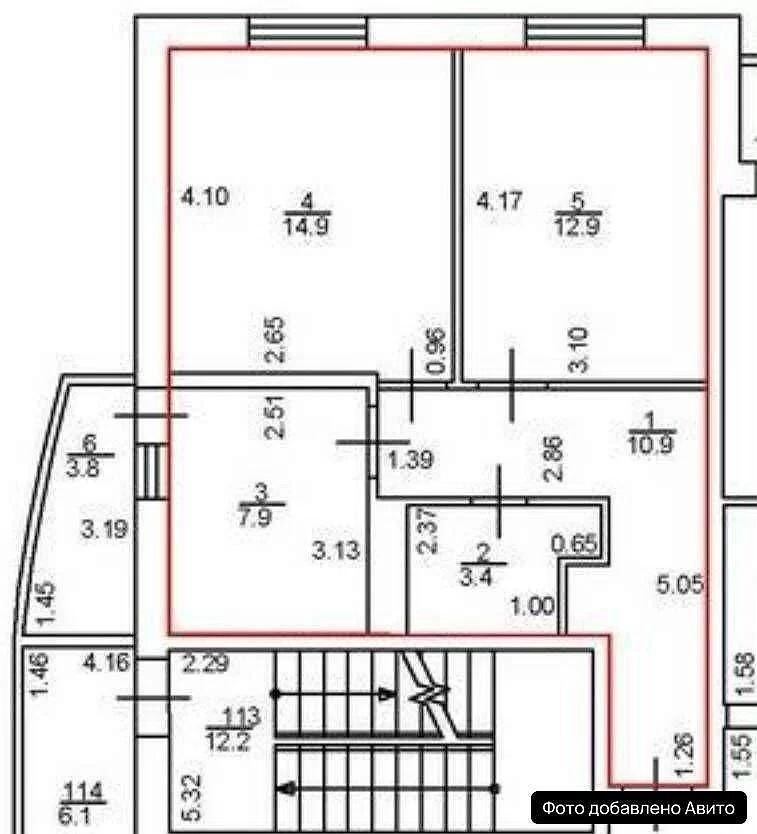 2-комнатная 50 м2 в ЖК undefined корпус null этаж 15