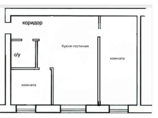 2-комнатная 44 м2 в ЖК undefined корпус null этаж 1