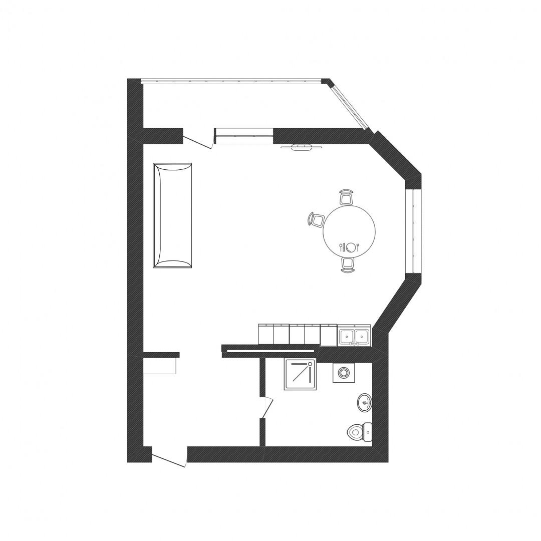 Студия 33.2 м2 в ЖК undefined корпус null этаж 5