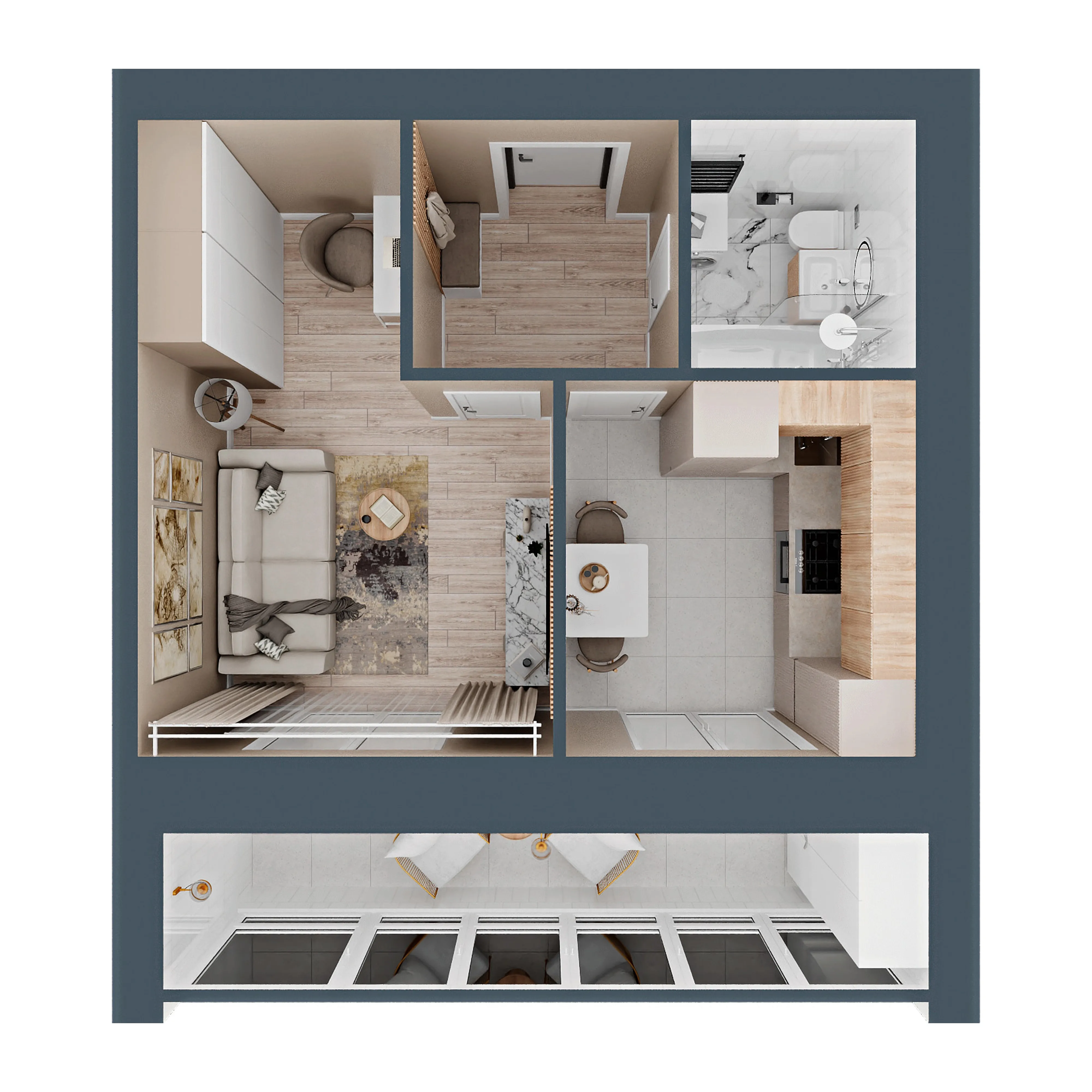 1-комнатная 34 м2 в ЖК Соловьи корпус null этаж 2