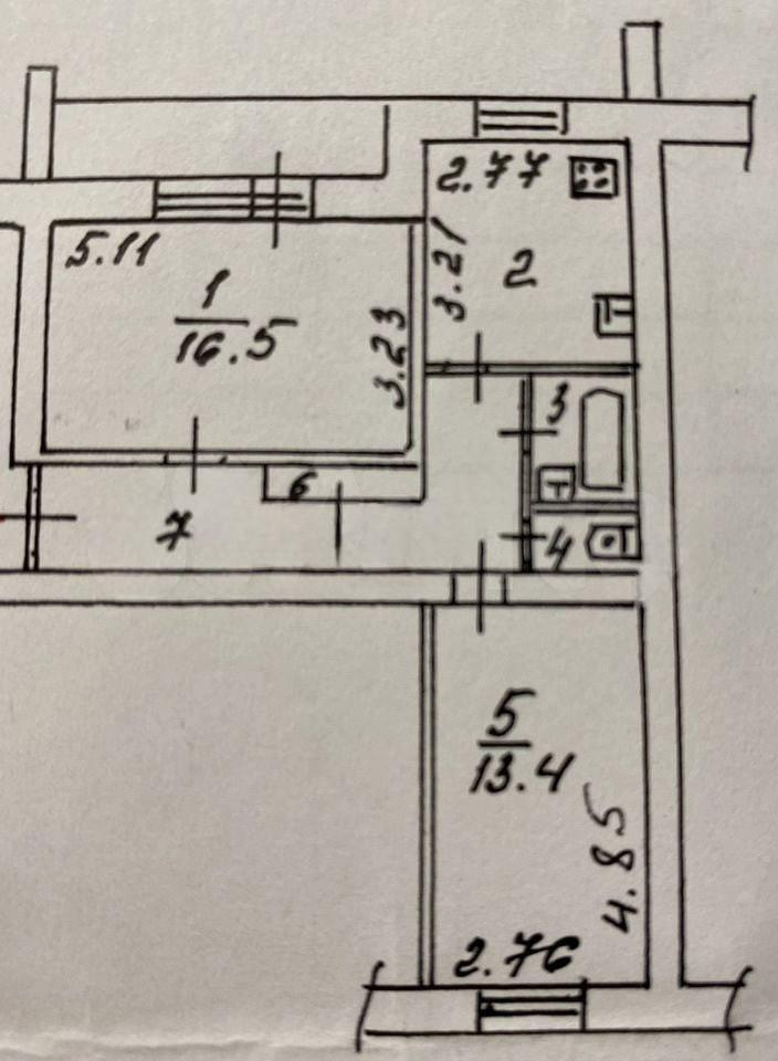 2-комнатная 53.4 м2 в ЖК undefined корпус null этаж 1