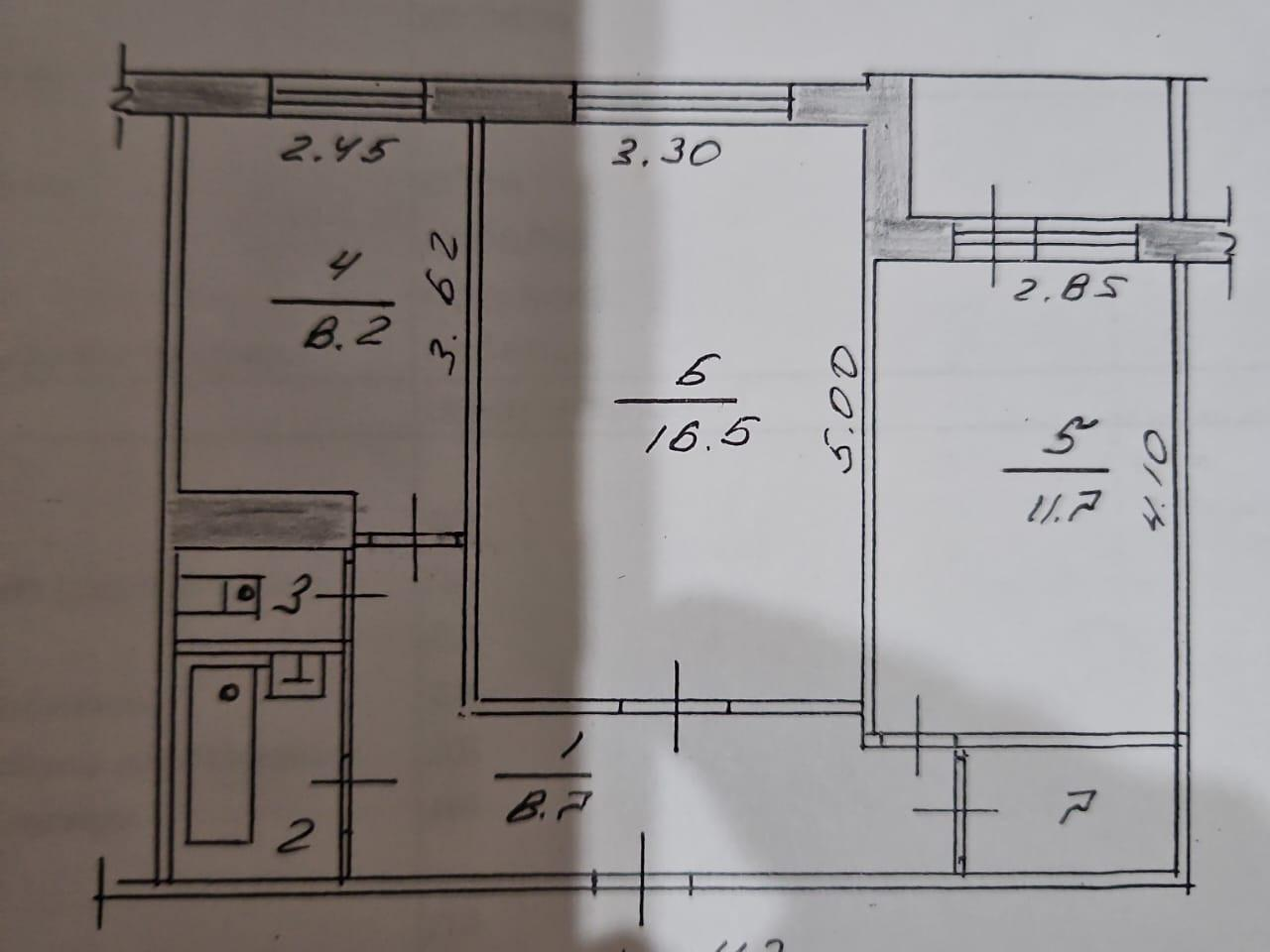 2-комнатная 51 м2 в ЖК undefined корпус null этаж 2