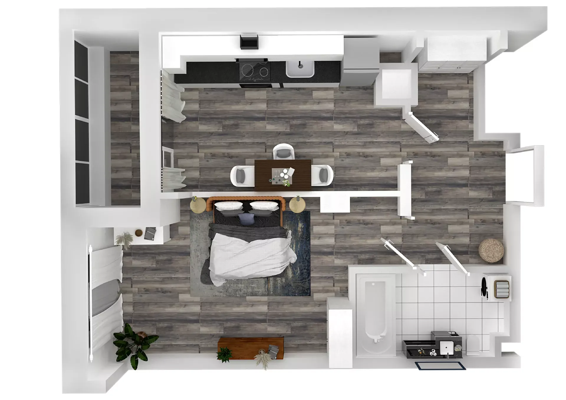 1-комнатная 35 м2 в ЖК Пальмира 2.0 корпус null этаж 2