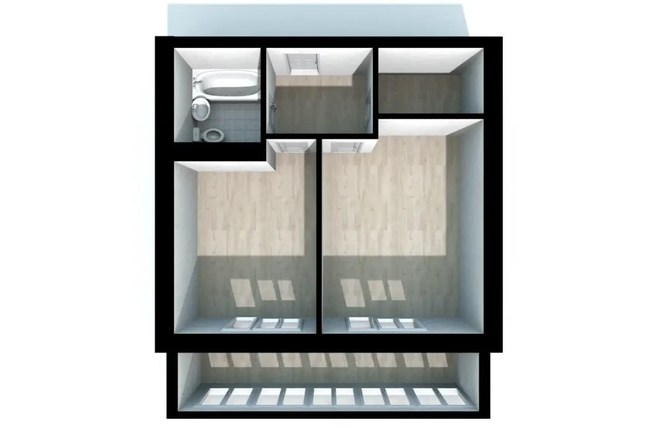 1-комнатная 40.1 м2 в ЖК undefined корпус null этаж 12