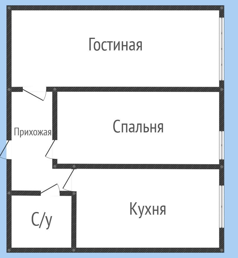 2-комнатная 82 м2 в ЖК undefined корпус null этаж 14