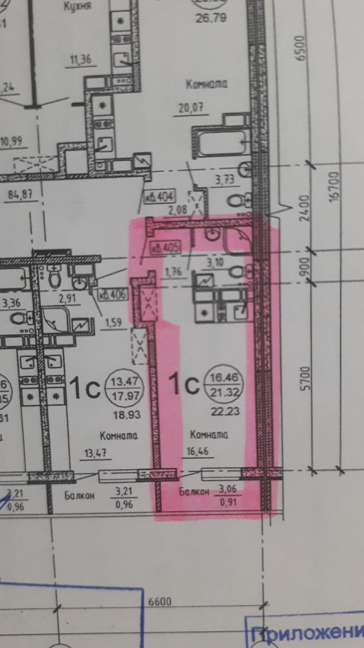 Студия 22.2 м2 в ЖК undefined корпус null этаж 11