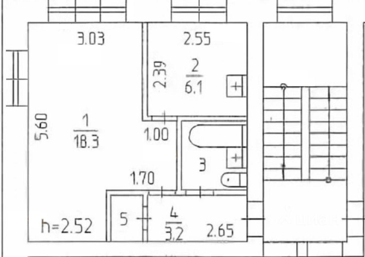 1-комнатная 30 м2 в ЖК undefined корпус null этаж 5