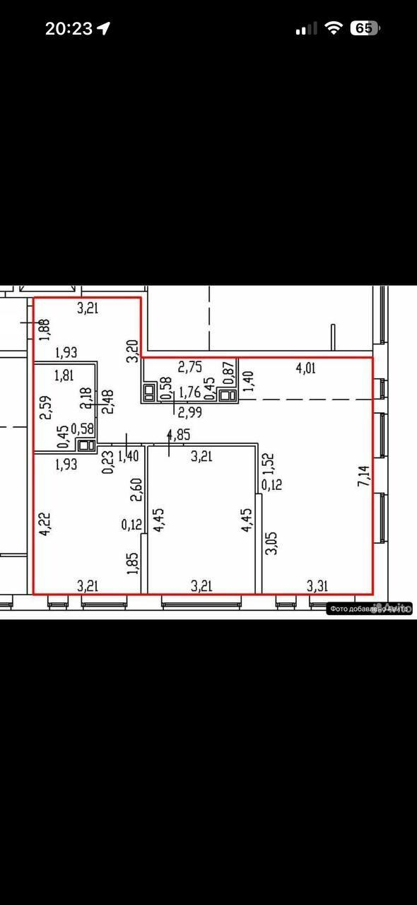 2-комнатная 74 м2 в ЖК undefined корпус null этаж 3