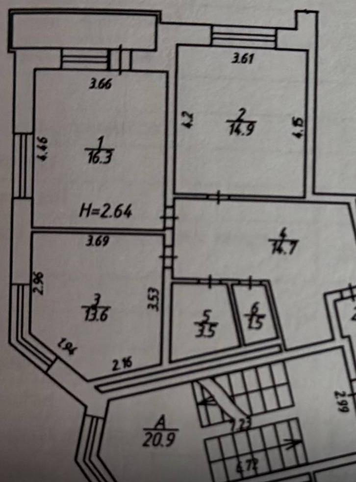 2-комнатная 65 м2 в ЖК undefined корпус null этаж 5