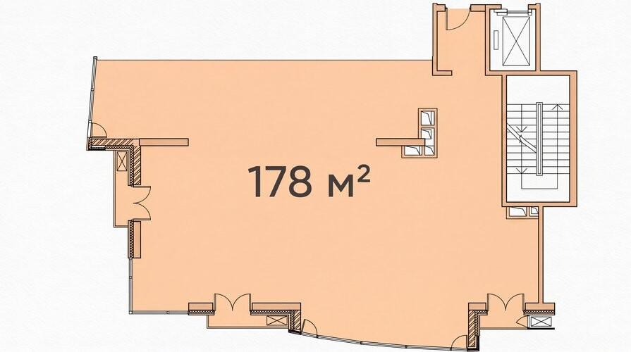 4-комнатная 178.8 м2 в ЖК undefined корпус null этаж 20