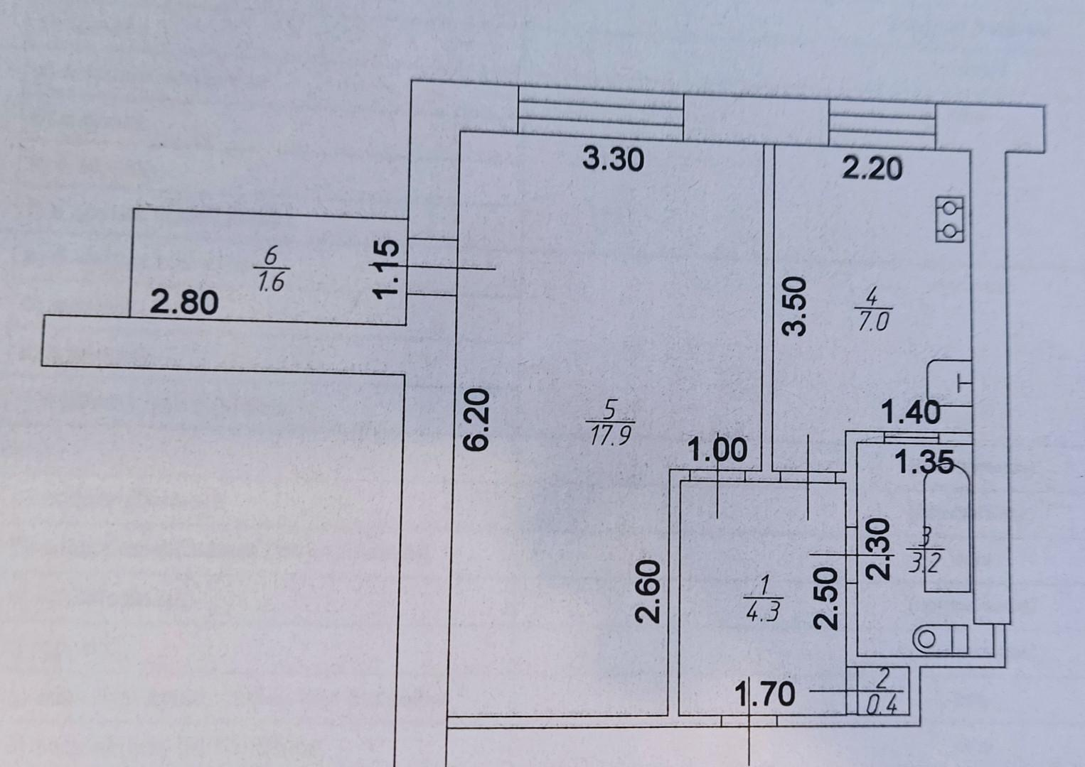 1-комнатная 33 м2 в ЖК undefined корпус null этаж 4
