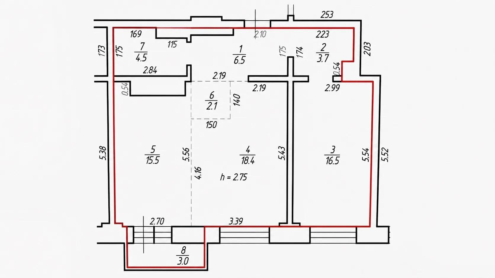1-комнатная 35 м2 в ЖК undefined корпус null этаж 3