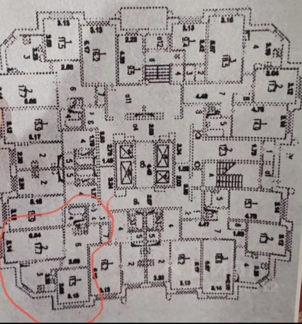 2-комнатная 55.2 м2 в ЖК undefined корпус null этаж 1