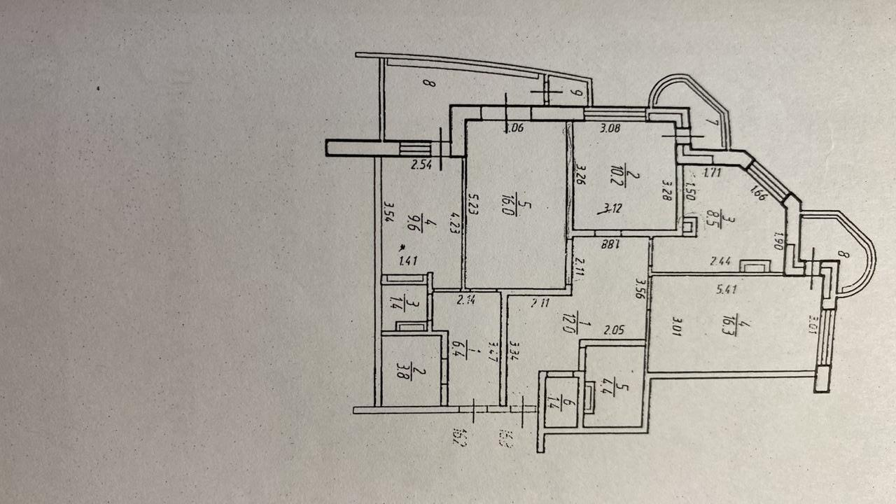 4-комнатная 92.2 м2 в ЖК undefined корпус null этаж 17