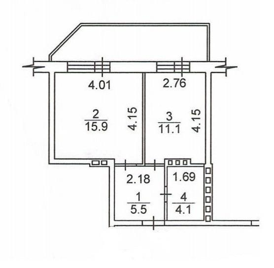 1-комнатная 36.6 м2 в ЖК undefined корпус null этаж 6
