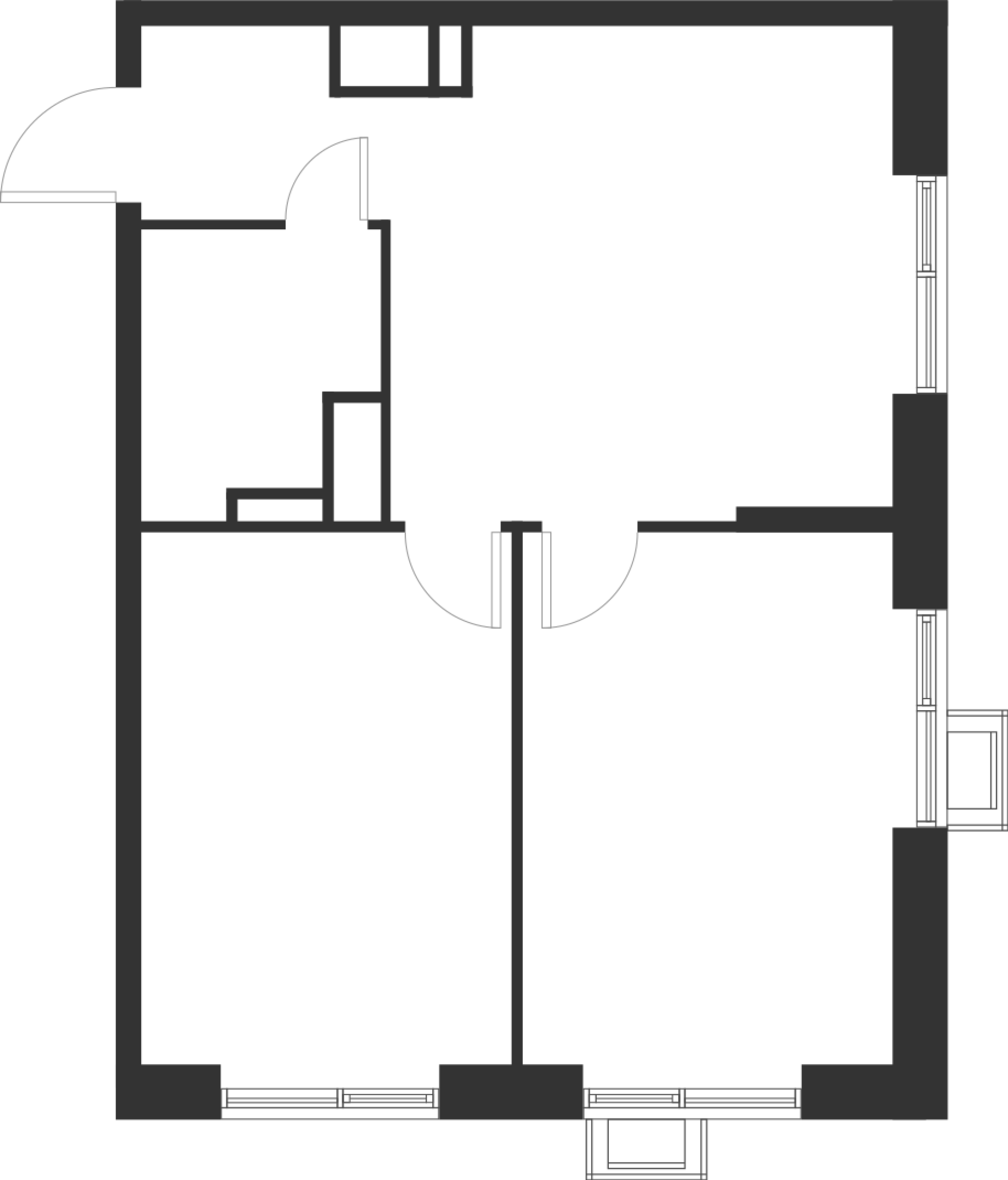 2-комнатная 52 м2 в ЖК Форевиль корпус null этаж 15