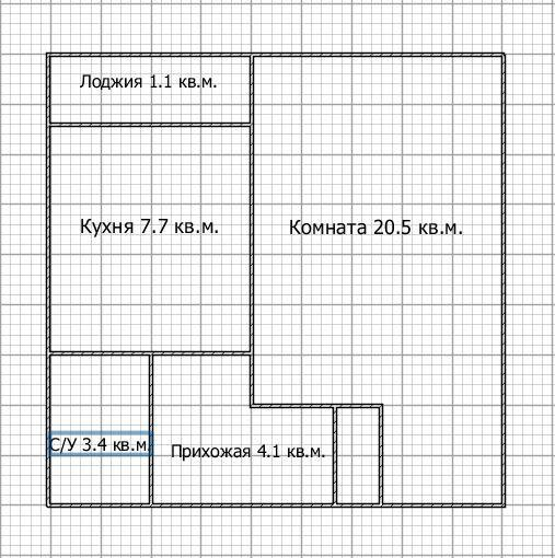 1-комнатная 35.7 м2 в ЖК undefined корпус null этаж 5