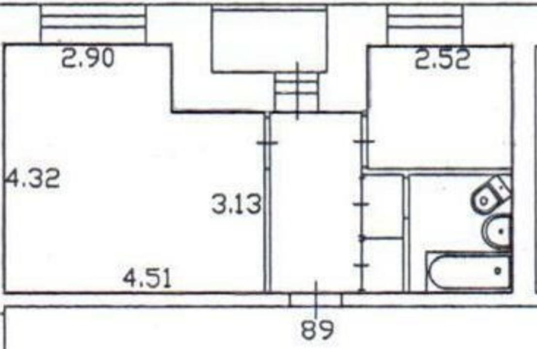 2-комнатная 33.1 м2 в ЖК undefined корпус null этаж 9