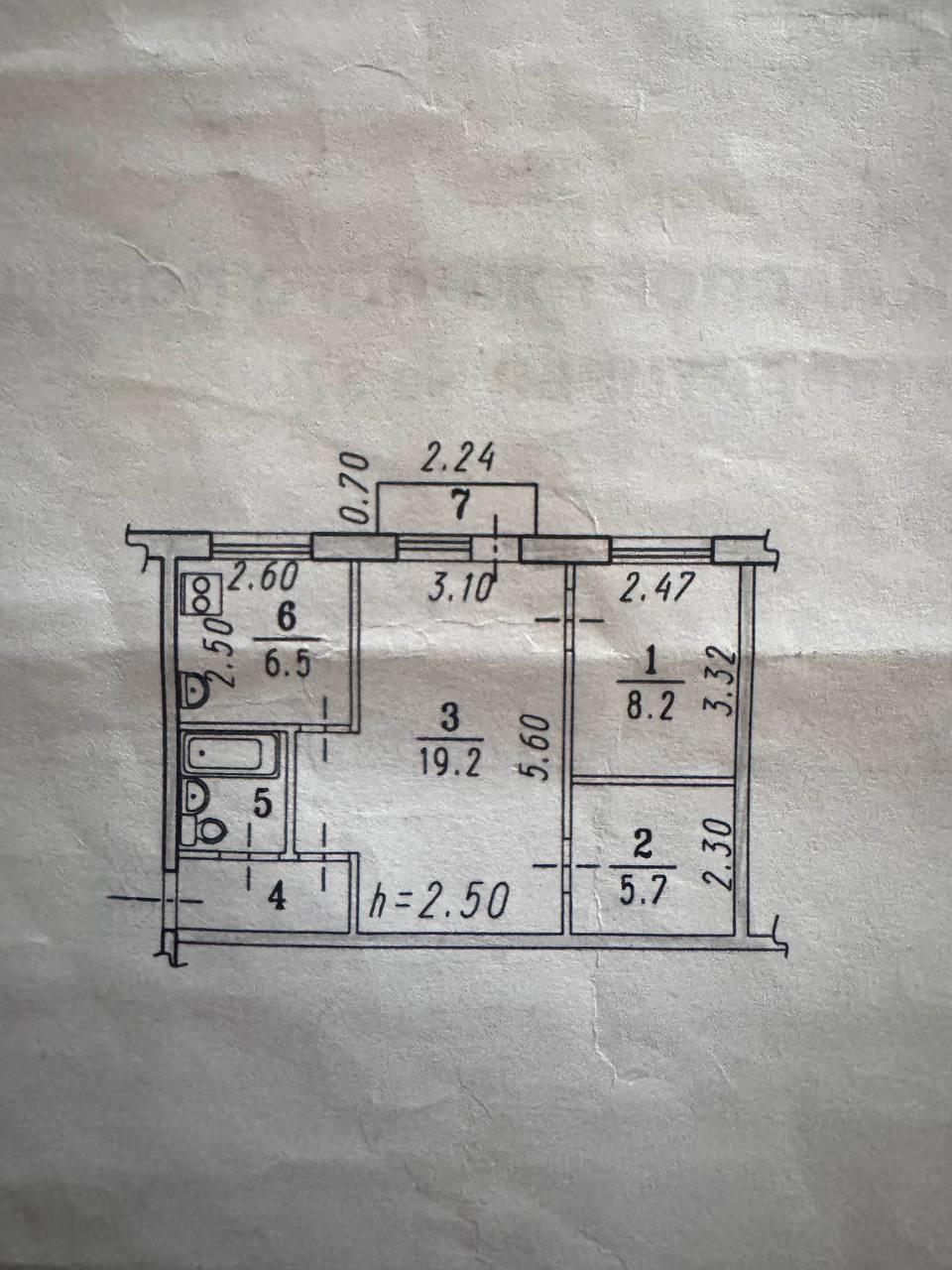 3-комнатная 45.7 м2 в ЖК undefined корпус null этаж 5