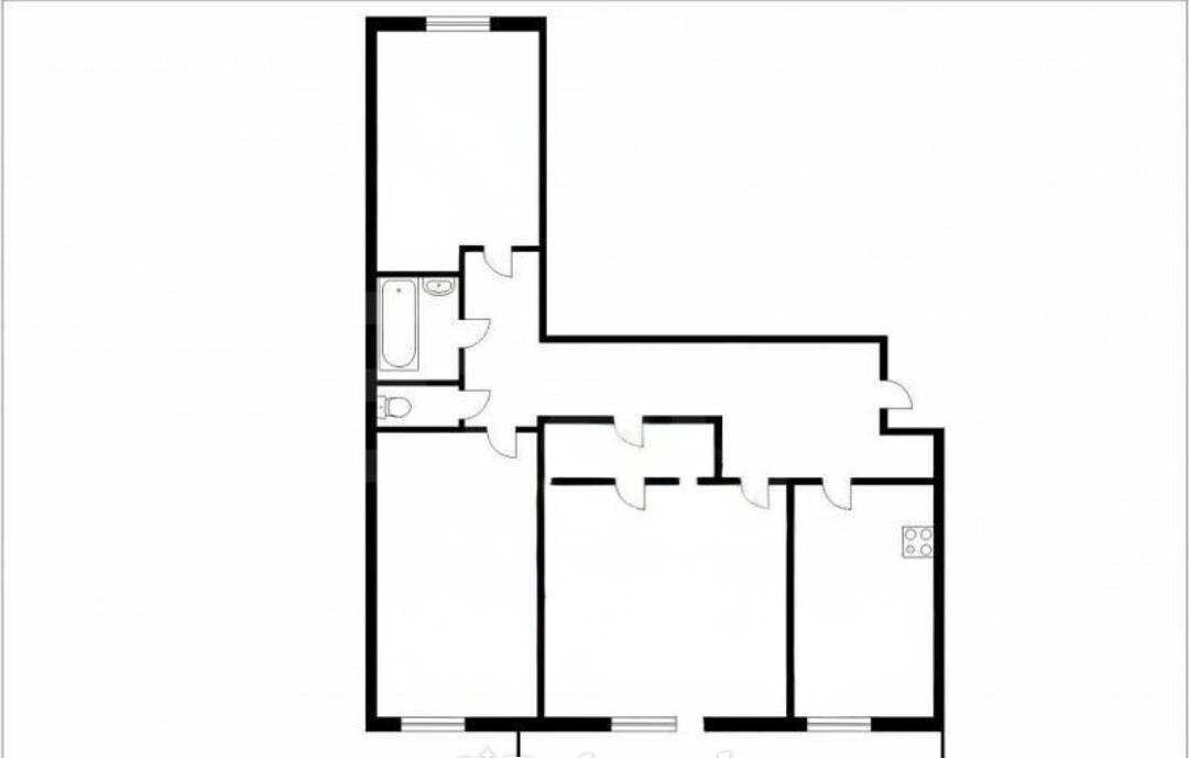 3-комнатная 66.5 м2 в ЖК undefined корпус null этаж 1