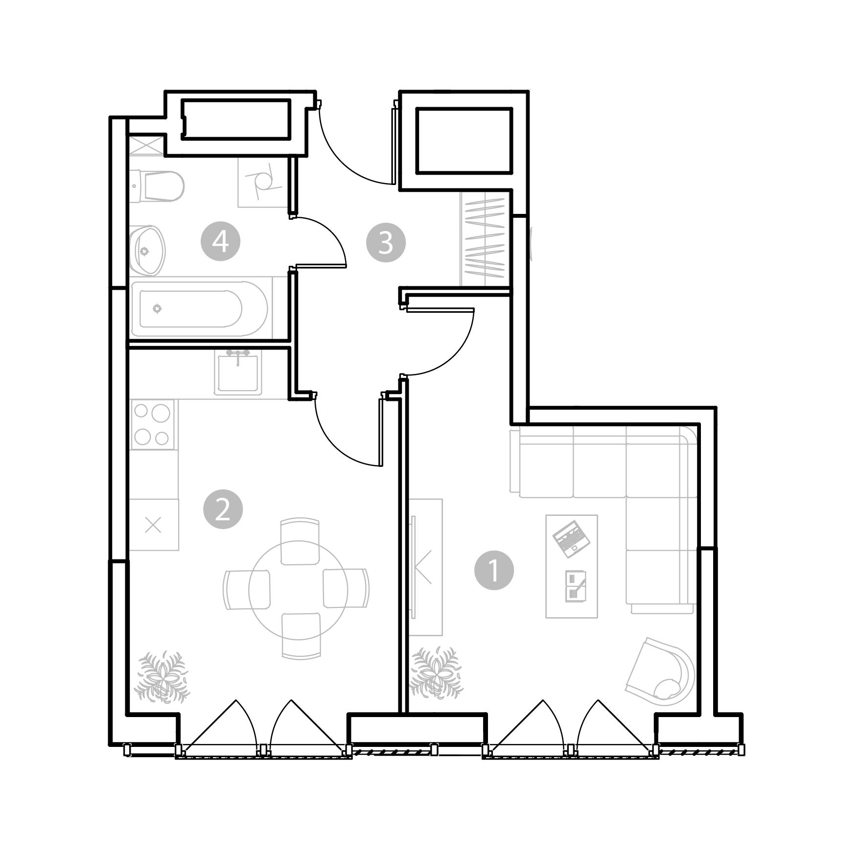 1-комнатная 37 м2 в ЖК ЭвоПарк Сокольники корпус null этаж 13