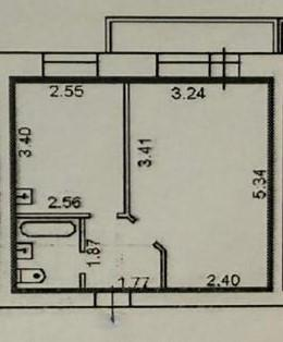 1-комнатная 30.7 м2 в ЖК undefined корпус null этаж 1