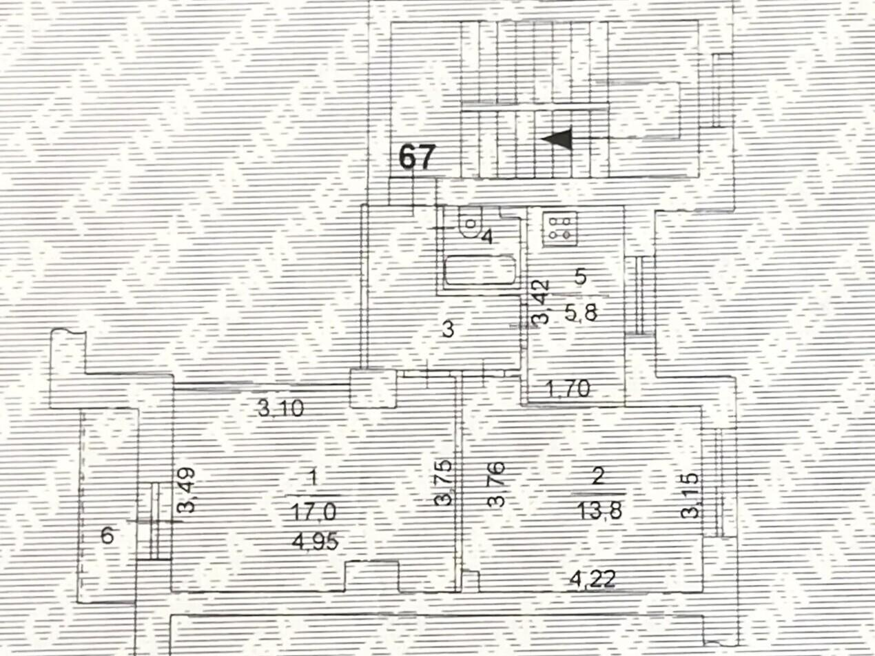 2-комнатная 44.2 м2 в ЖК undefined корпус null этаж 2