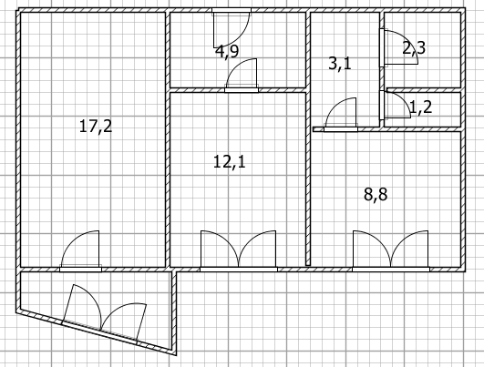 2-комнатная 51 м2 в ЖК undefined корпус null этаж 4