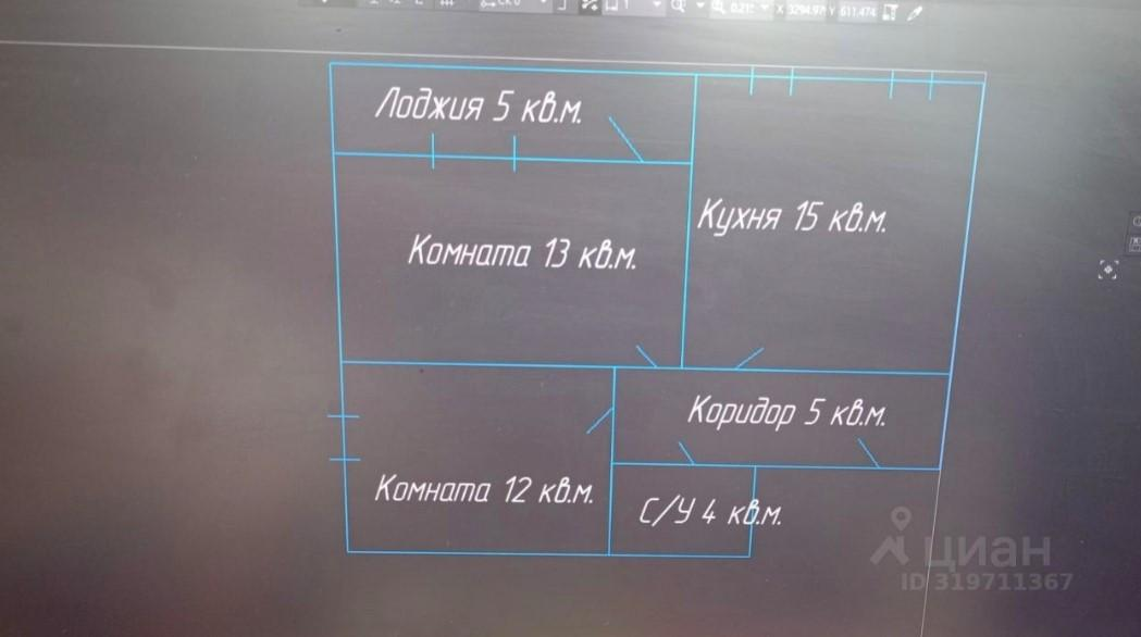 2-комнатная 49 м2 в ЖК undefined корпус null этаж 21