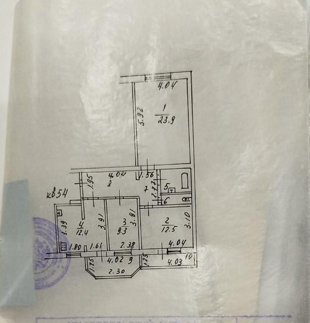 3-комнатная 88.4 м2 в ЖК undefined корпус null этаж 8