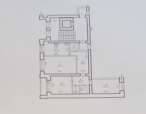 3-комнатная 75.3 м2 в ЖК undefined корпус null этаж 4