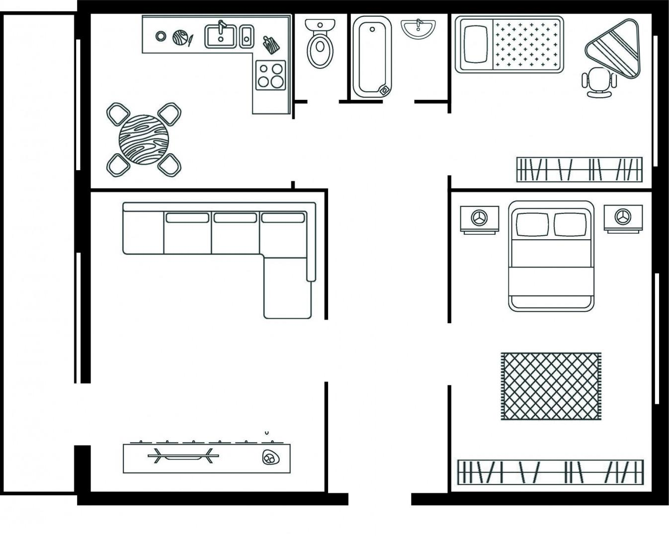 3-комнатная 59.5 м2 в ЖК undefined корпус null этаж 3