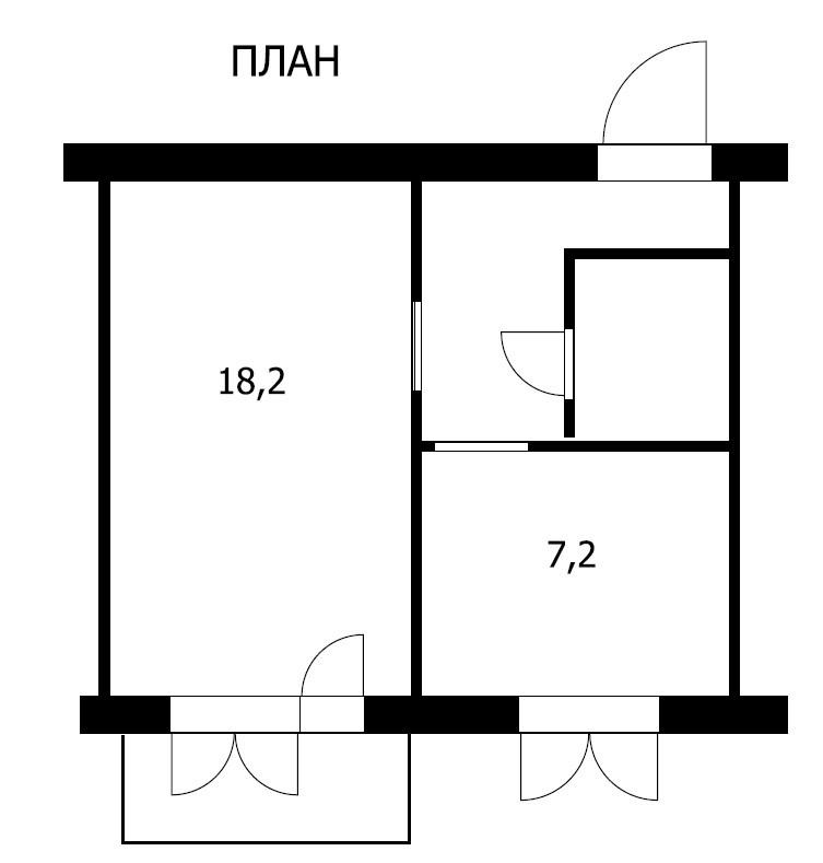 1-комнатная 35.9 м2 в ЖК undefined корпус null этаж 5