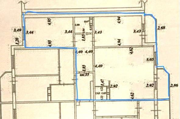 3-комнатная 81.3 м2 в ЖК undefined корпус null этаж 7
