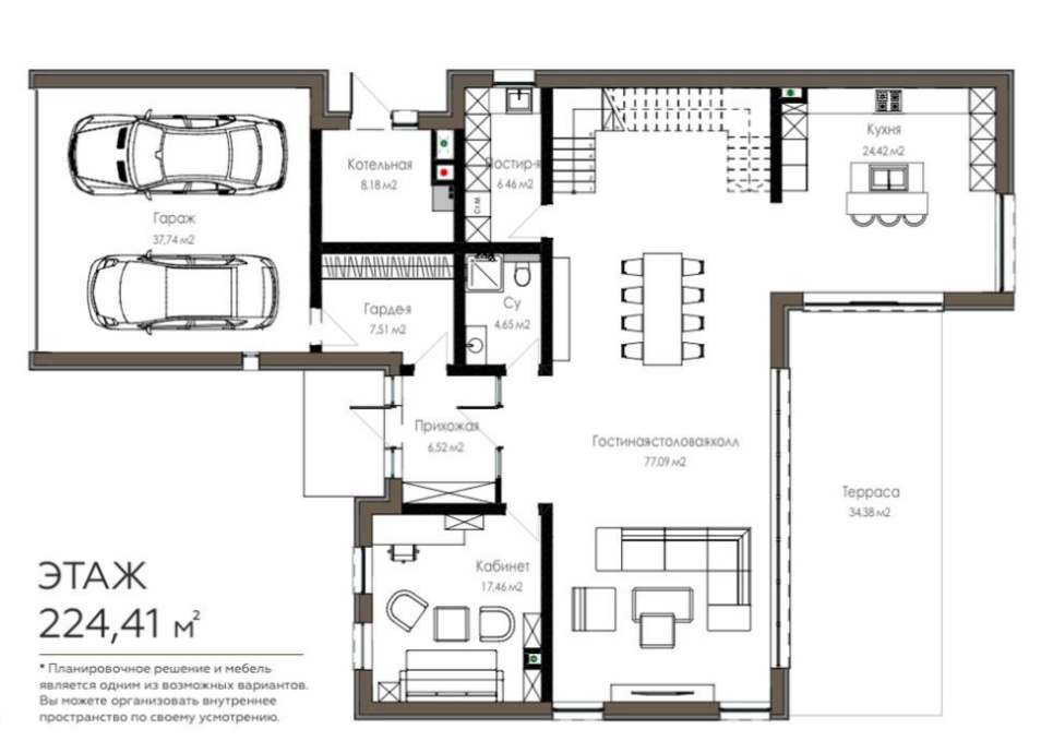 6-комнатная 392.6 м2 в ЖК undefined корпус null этаж null