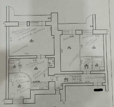 3-комнатная 119.1 м2 в ЖК undefined корпус null этаж 10