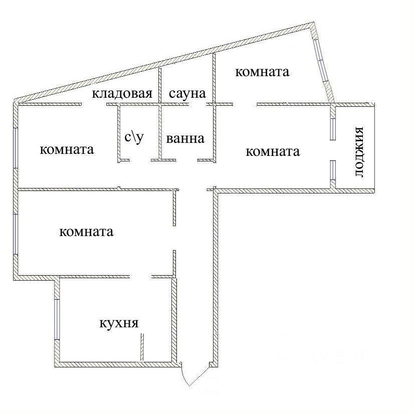 4-комнатная 84 м2 в ЖК undefined корпус null этаж 5